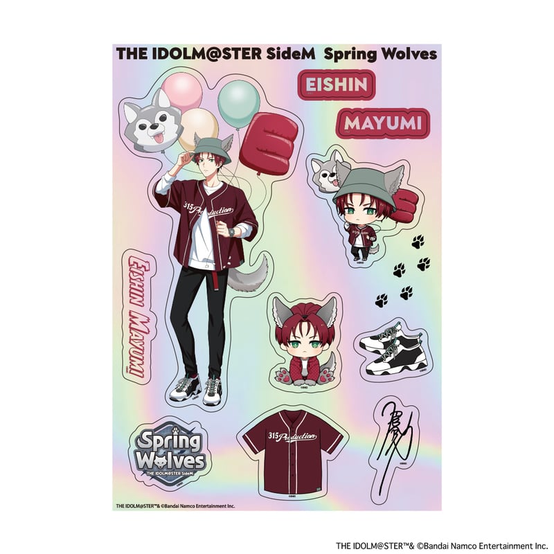 アイドルマスター SideM Spring Wolves ホログラムステッカー（全6種