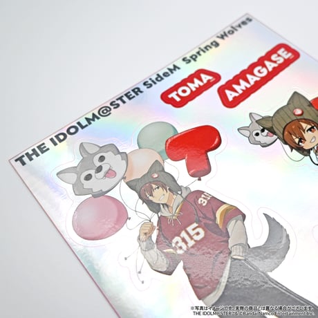 アイドルマスター SideM Spring Wolves ホログラムステッカー（全6種）