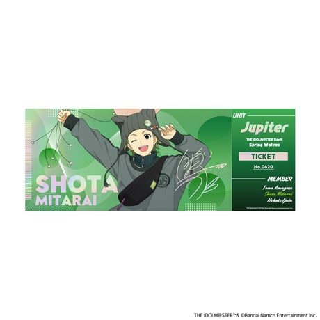 アイドルマスター SideM Spring Wolves ホログラム風チケットカード（全6種）