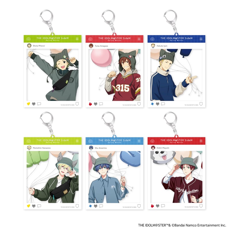 アイドルマスター SideM Spring Wolves トレーディングSNS風アクリル