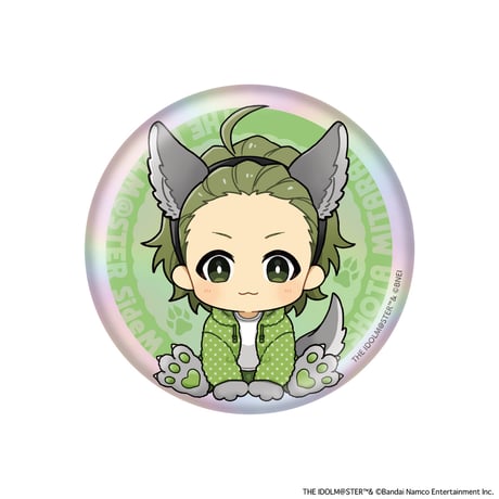 アイドルマスター SideM Spring Wolves トレーディングホログラムミニキャラ缶バッジB（ホログラム仕様・全11種・ランダム）