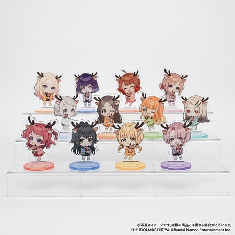 学園アイドルマスター 初星学園 入学準備フェア トレーディングミニキャラアクリルスタンドB （全12種・ランダム）