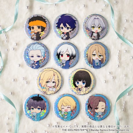 アイドルマスター SideM Winter Bears トレーディングホログラムデフォルメ缶バッジB（ホログラム仕様・全11種・ランダム）