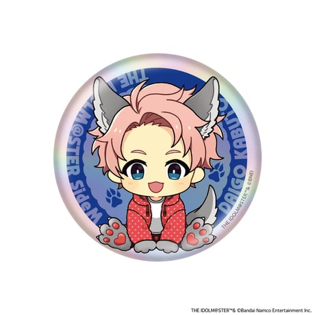 アイドルマスター SideM Spring Wolves トレーディングホログラムミニキャラ缶バッジB（ホログラム仕様・全11種・ランダム）