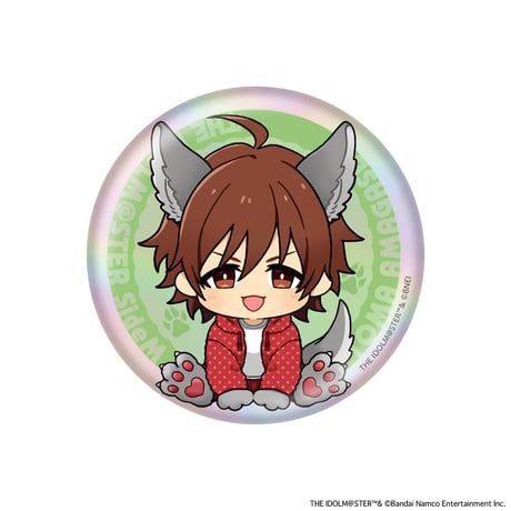 アイドルマスター SideM Spring Wolves トレーディングホログラムミニキャラ缶バッジB（ホログラム仕様・全11種・ランダム）