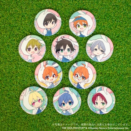 アイドルマスター SideM Spring Rabbits トレーディングホログラムデフォルメ缶バッジA（ホログラム仕様・全10種・ランダム）