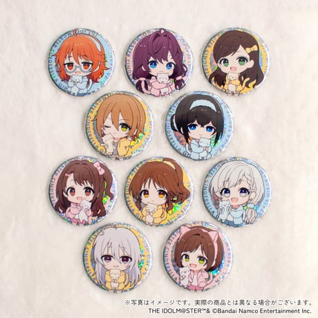 アイドルマスター シンデレラガールズ Light at Night トレーディングホログラムデフォルメ缶バッジB（全10種・ランダム・ホログラム仕様）