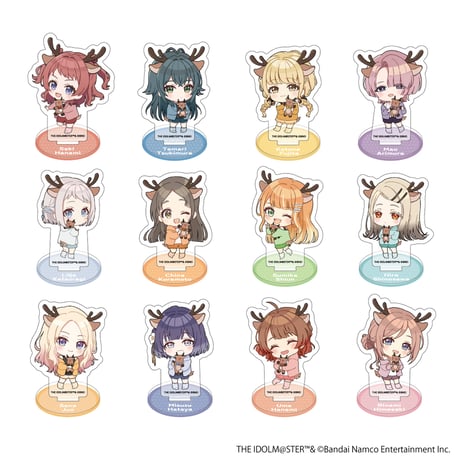 学園アイドルマスター 初星学園 入学準備フェア トレーディングミニキャラアクリルスタンドB （全12種・ランダム）