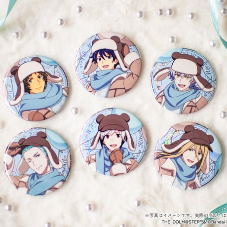 アイドルマスター SideM Winter Bears トレーディングホログラム缶バッジ（全6種・ランダム・ホログラム仕様）