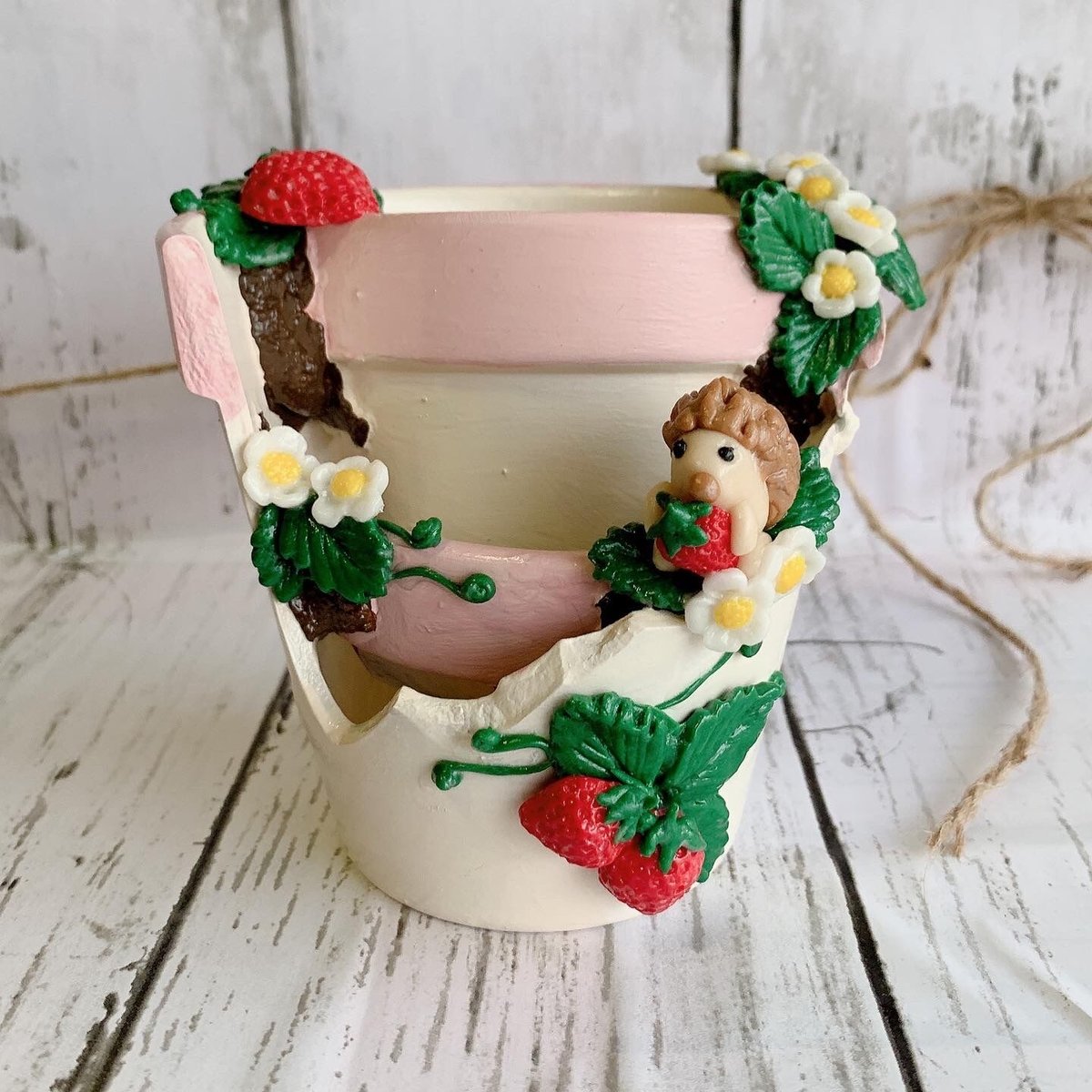 hanco様　リメイク鉢　パネル生地 hanco様 リメイク鉢 パネル生地