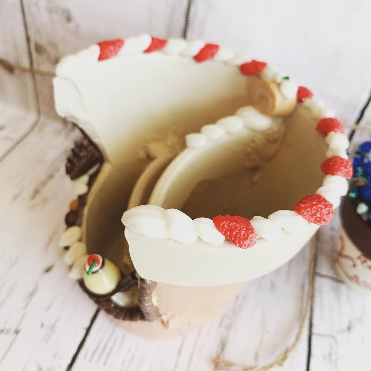 割れ鉢 リメイク鉢 スイーツ鉢 | K&Y 多肉のための可愛いおうち🏡