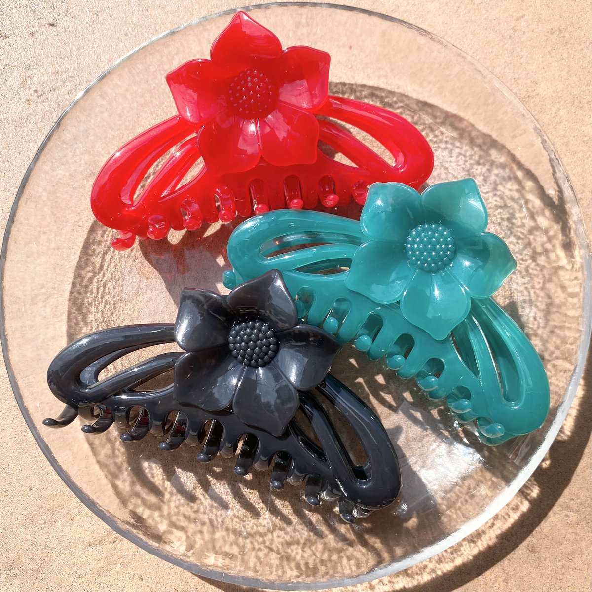 お花ヘアクリップ deep color | MAUMI