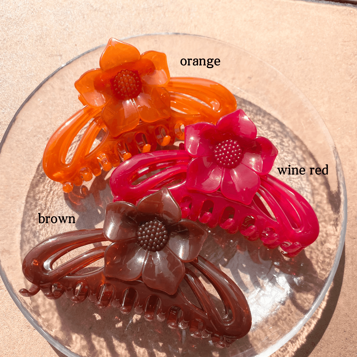 お花ヘアクリップ deep color | MAUMI