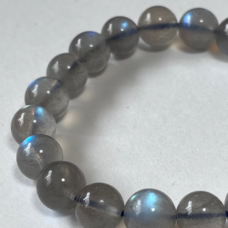 グレーラブラドライト 10mm | ハンドメイド布なぷ屋さんmomoなぷ STORS店