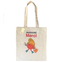 Tote bag Madame Merci - Beige