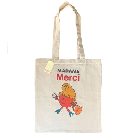 Tote bag Madame Merci - Beige