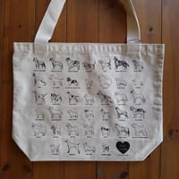 Milltown Brand Big Tote "RESCUE" IS OUR FAVORITE BERED