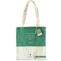 Agatha Christie Murder On The Orient Express Dark Green Cloth Bag