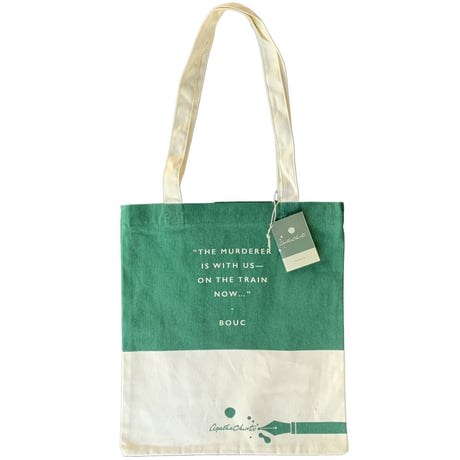 Agatha Christie Murder On The Orient Express Dark Green Cloth Bag