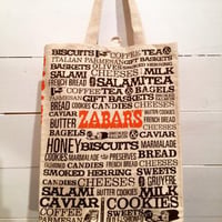 ZABAR'S  Printed Canvas Tote