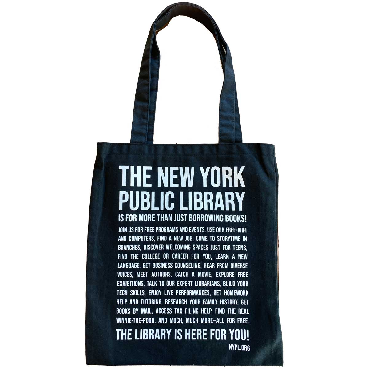 NY Public Library NYPL Library Services Tote Ba