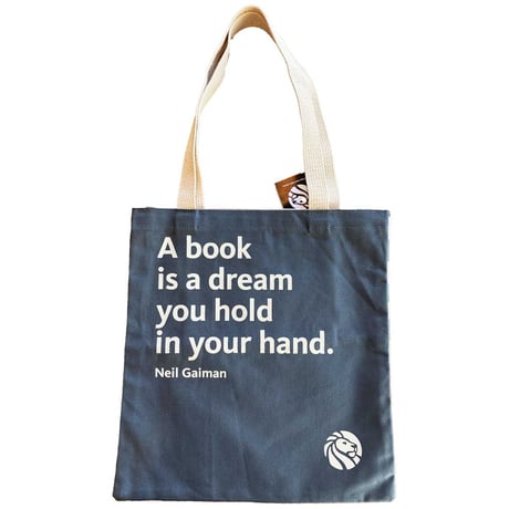 NY Public Library NYPL Neil Gaiman Tote Bag（GREY）
