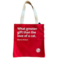 NY Public Library NYPL Dickens Tote Bag（RED）