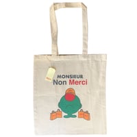 Tote bag Monsieur Non Merci - Beige