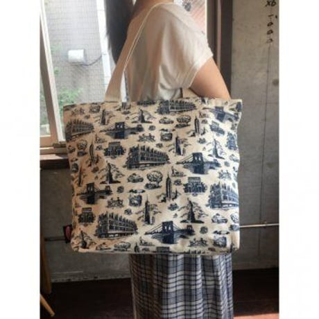 TOTE BAG STRAND CITY TOILE