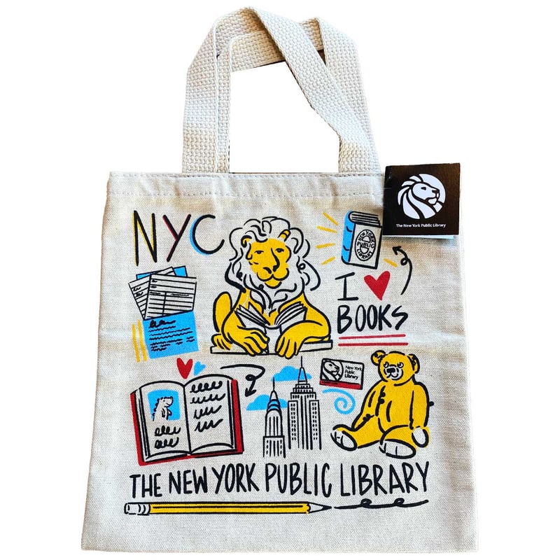 NY Public Library NYPL Kids Mini Tote Bag | chu