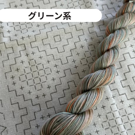 【集め模様・スクエア】刺し子ふきん　№14