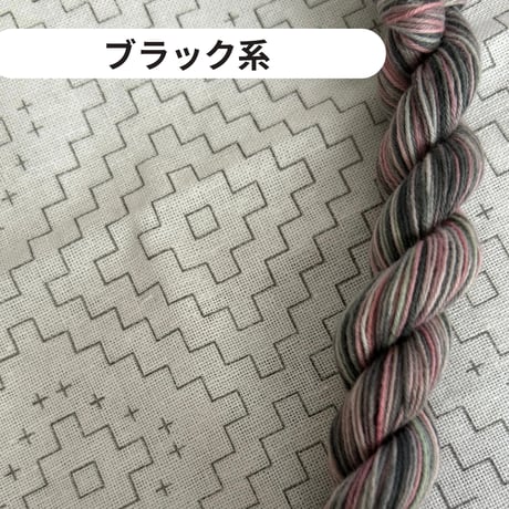 【集め模様・スクエア】刺し子ふきん　№14