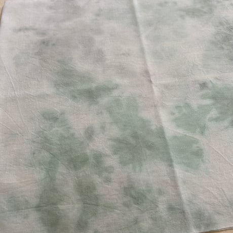 まだら染め色晒 グリーン×グレー