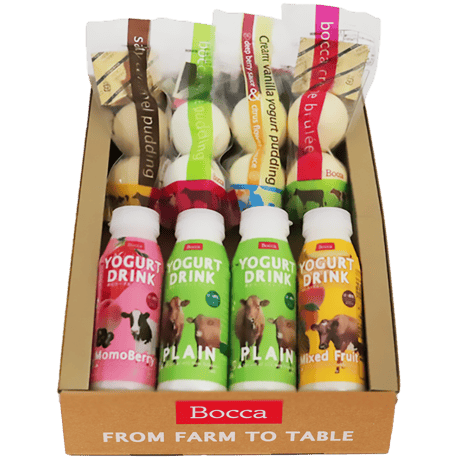 Bo㏄a　プリン2個入り＆飲むヨーグルト4本セット