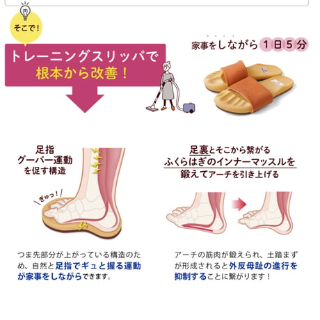 トレーニングスリッパ　グーパー(アプリコット)