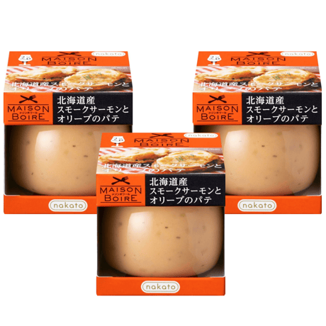 北海道産スモークサーモンとオリーブのパテ〈３個セット〉