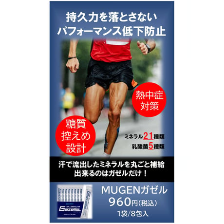 ガゼル／持久力を落とさないミネラル粉末1パック