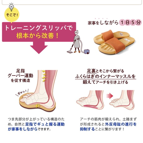 トレーニングスリッパ　グーパー(ブラック)