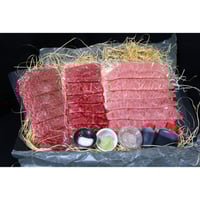 厳選和牛焼肉セット(焼肉のﾀﾚ･わさび･醤油･牛脂付)320g