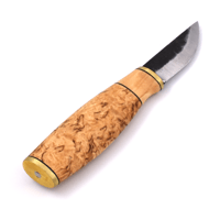 Brisa Polar Puukko 62mm - Curly Birch / 【ブリサ】ポーラープーッコ 62mm - カーリーバーチ【カーボンスチール】