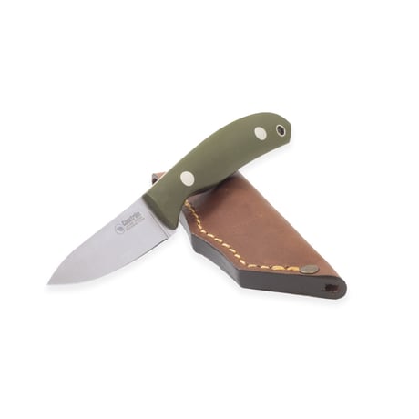 Casstrom Safali Mini Hunter Knife - Olive Green G10 / 【カストロム】サファリ　ミニハンターナイフ - オリーブグリーンG10【ステンレス鋼】