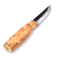Brisa Polar Puukko 95mm - Curly Birch / 【ブリサ】ポーラープーッコ 95mm - カーリーバーチ【カーボンスチール】