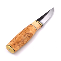 Brisa Polar Puukko 80mm - Curly Birch / 【ブリサ】ポーラープーッコ 80mm - カーリーバーチ【カーボンスチール】