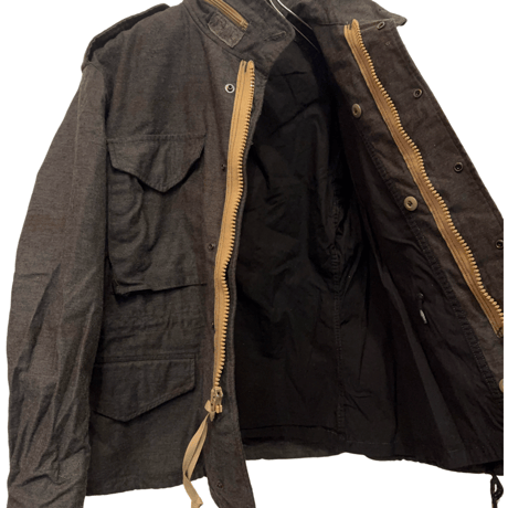 USED  US MILITARY M65 FIELD JACKET S-XS BLACK OVER DYED