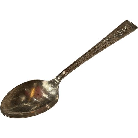 USED ANTIQUE 1953 ELIZABETH II CORONATION SPOON MADE IN ENGLAND