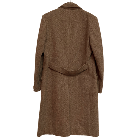USED VINTAGE CHESTERFIELED DOUBLE BRESTED  COAT ”100%PURE WOOL”