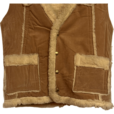 VINTAGE SEARS VELVET BOA VEST