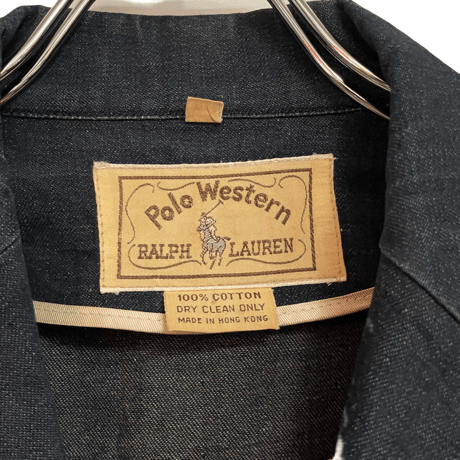 USED VINTAGE 1980s POLO WESTERN DENIM JACKET