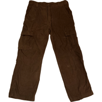 USED US Levi's BROWN CORDUROY LOOSE FIT CARGO PANTS