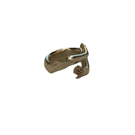 新品　NEW STERLING SILVER  ”HUG” RING #1
